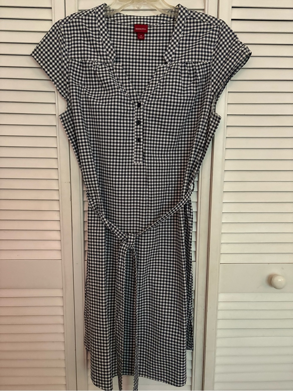 Merona Black and White Gingham Dress